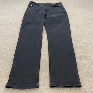 Levis 541 Jeans Mens 32x29 Black Dark Wash Athletic Taper Stretch Denim Pants
